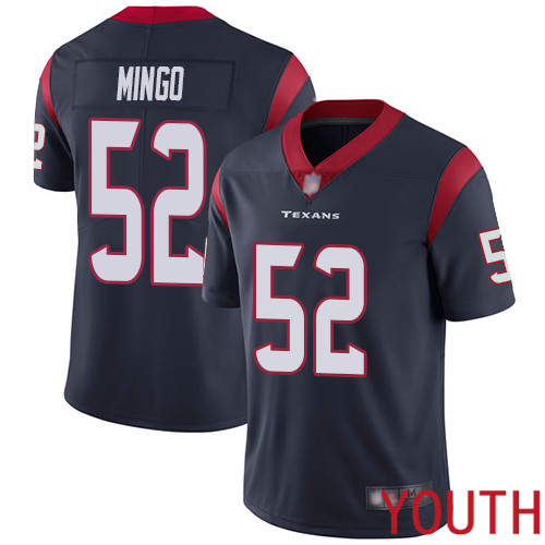 Houston Texans Limited Navy Blue Youth Barkevious Mingo Home Jersey NFL Football #52 Vapor Untouchable->youth nfl jersey->Youth Jersey
